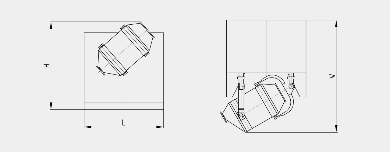 three dimensional mixer drawing